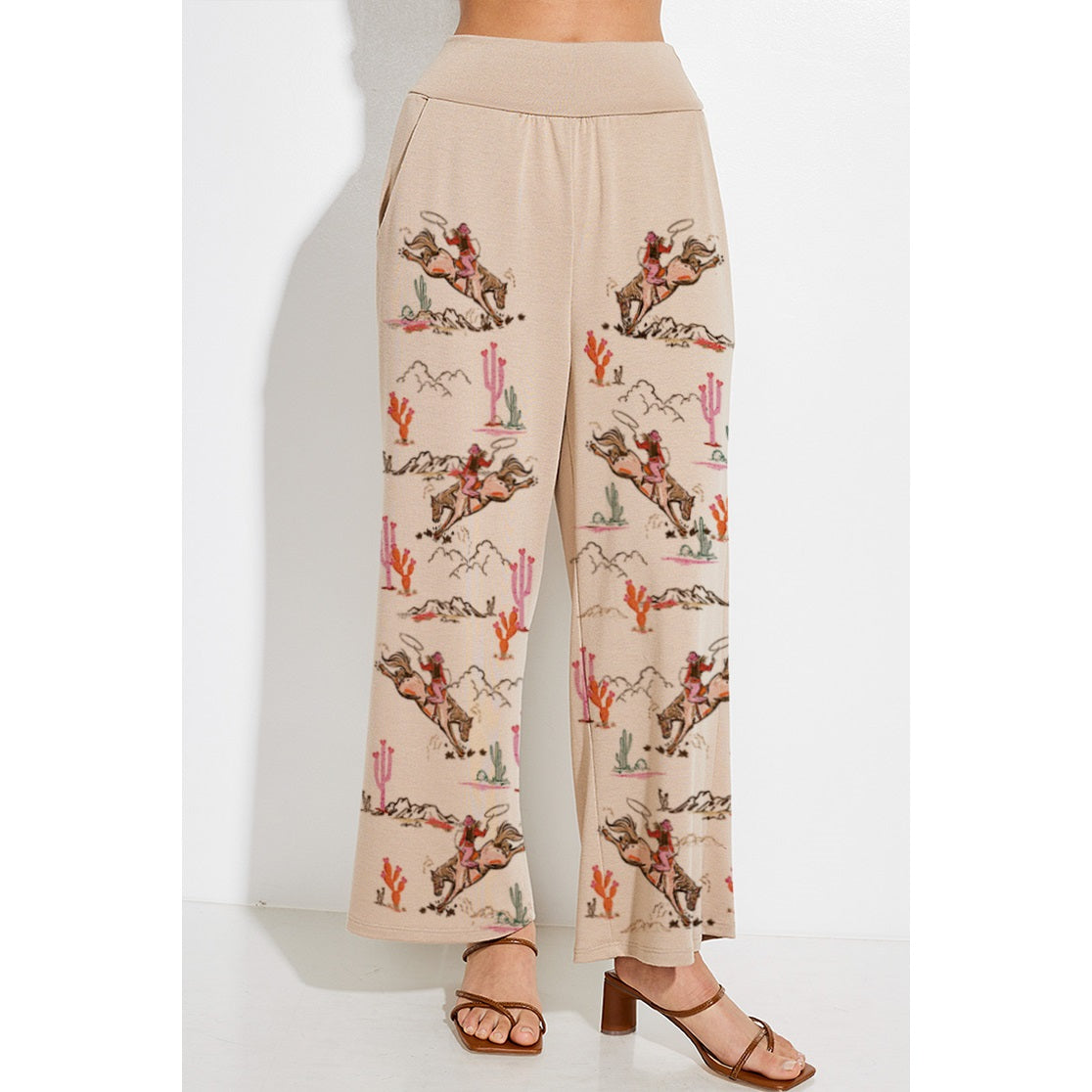 Cowgirl Crop Tank Top and Maximized Pants Set