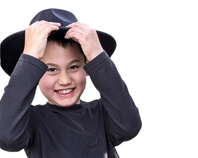 Kids Vegan Felt Rancher Hat - Wide Brim