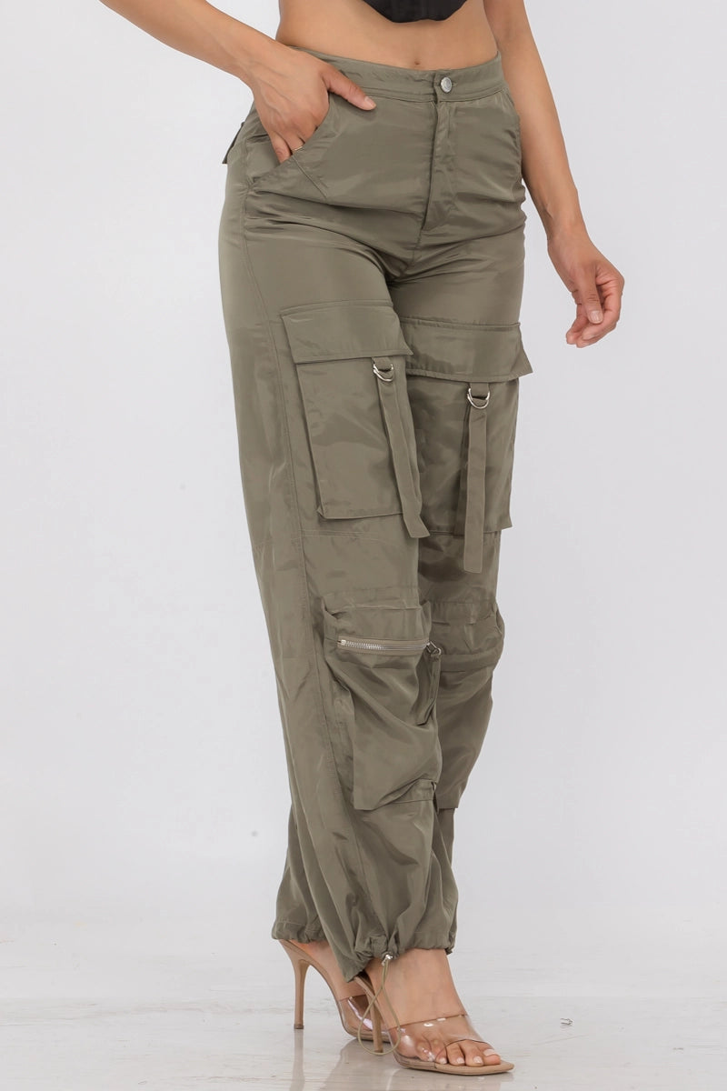Olive Cargo Utility Pants