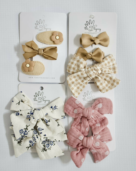 Mix & Match Hair Clips/Bows