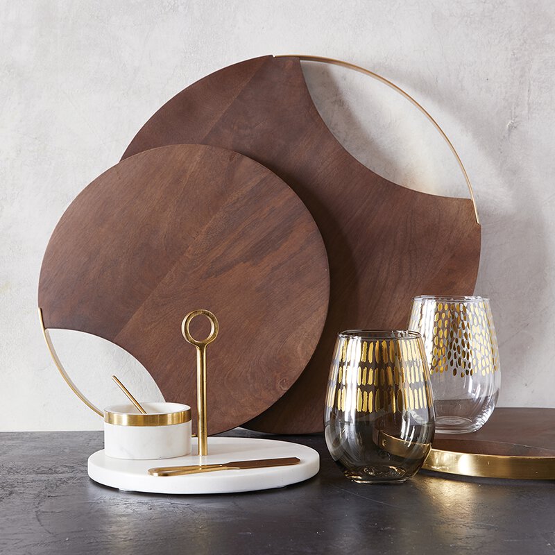 Wood + Brass Board