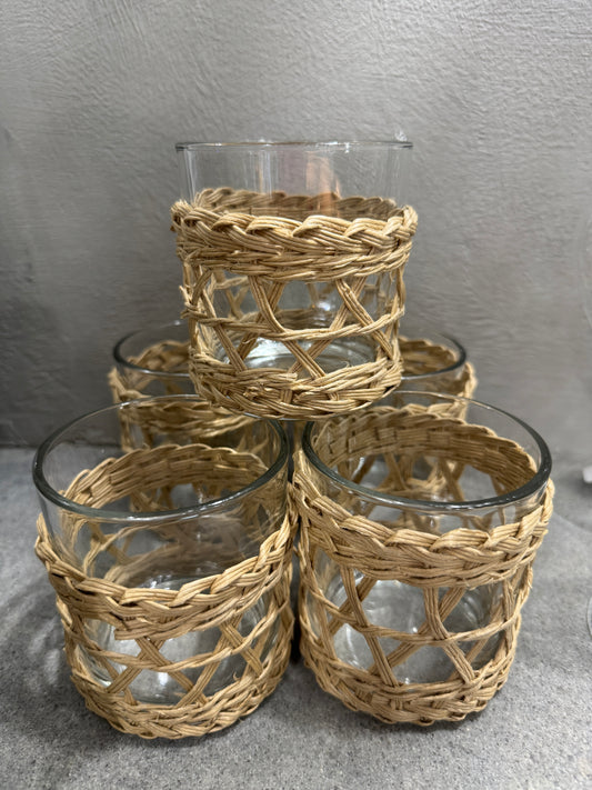Glassware with Woven sleeve