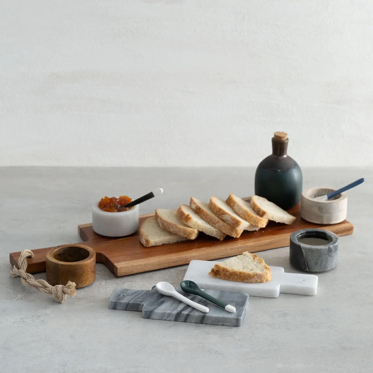 Marble & Wood Mini Board Set