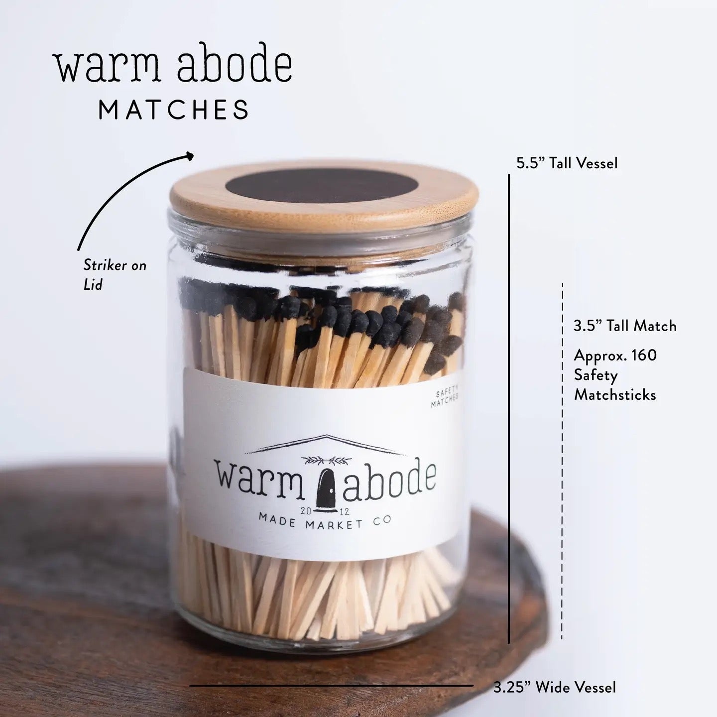 Warm Abode Black Matches