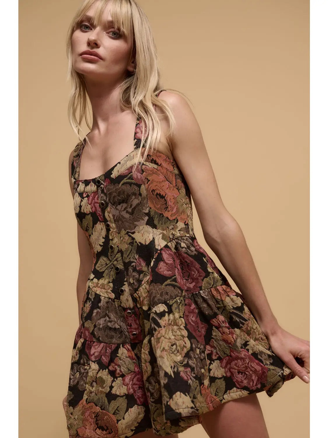 Floral Tapestry Romper