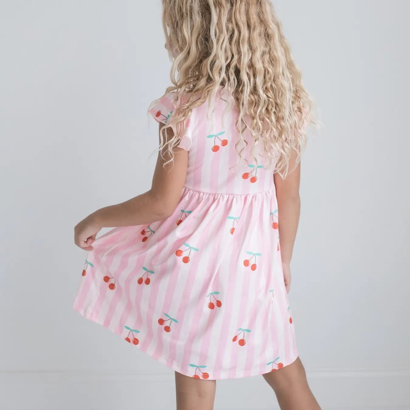 Girl's Cherry Twirl Dress