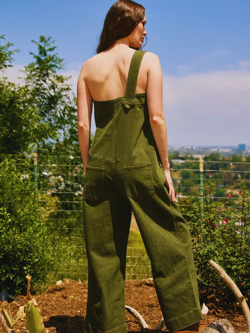 One-Shoulder Utility Overalls