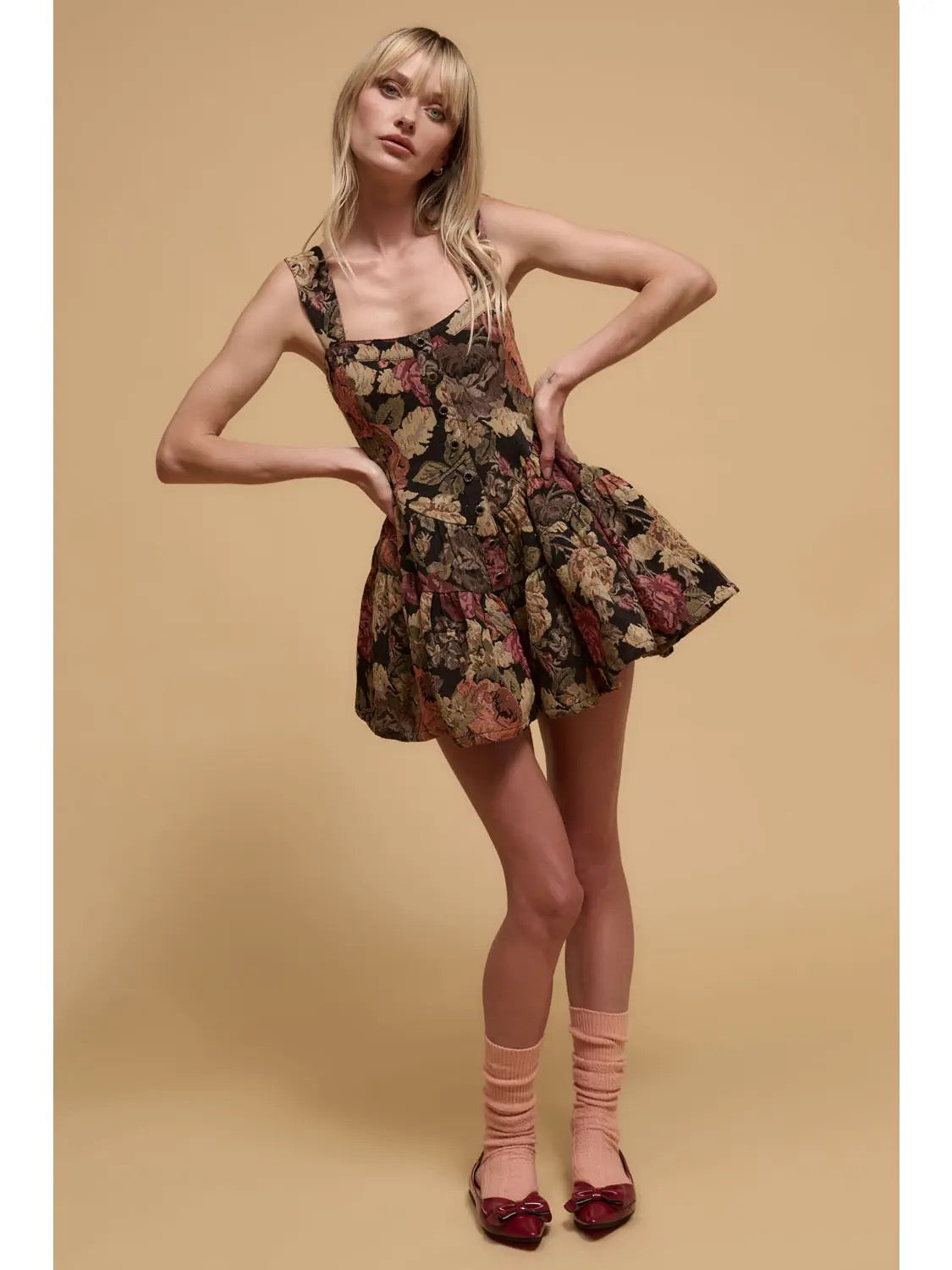 Floral Tapestry Romper