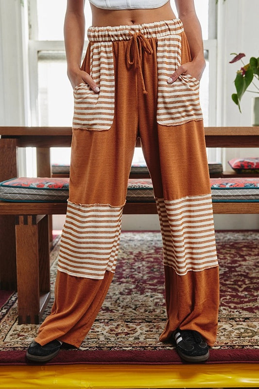 Striped Wide Leg Pants