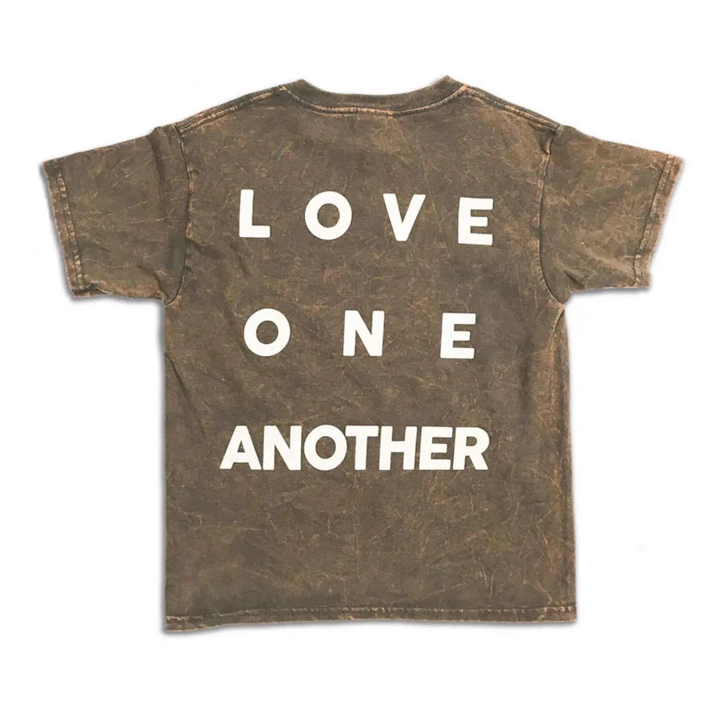 Kid's Vintage Charcoal/Brown Grey Love T-Shirt