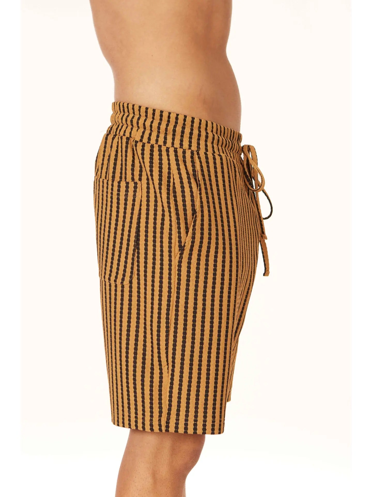 Men's Elastic Crochet/Textured Shorts