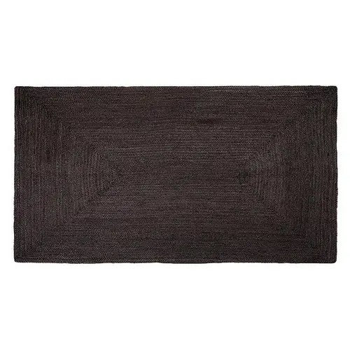 Black Jute Braided Rug
