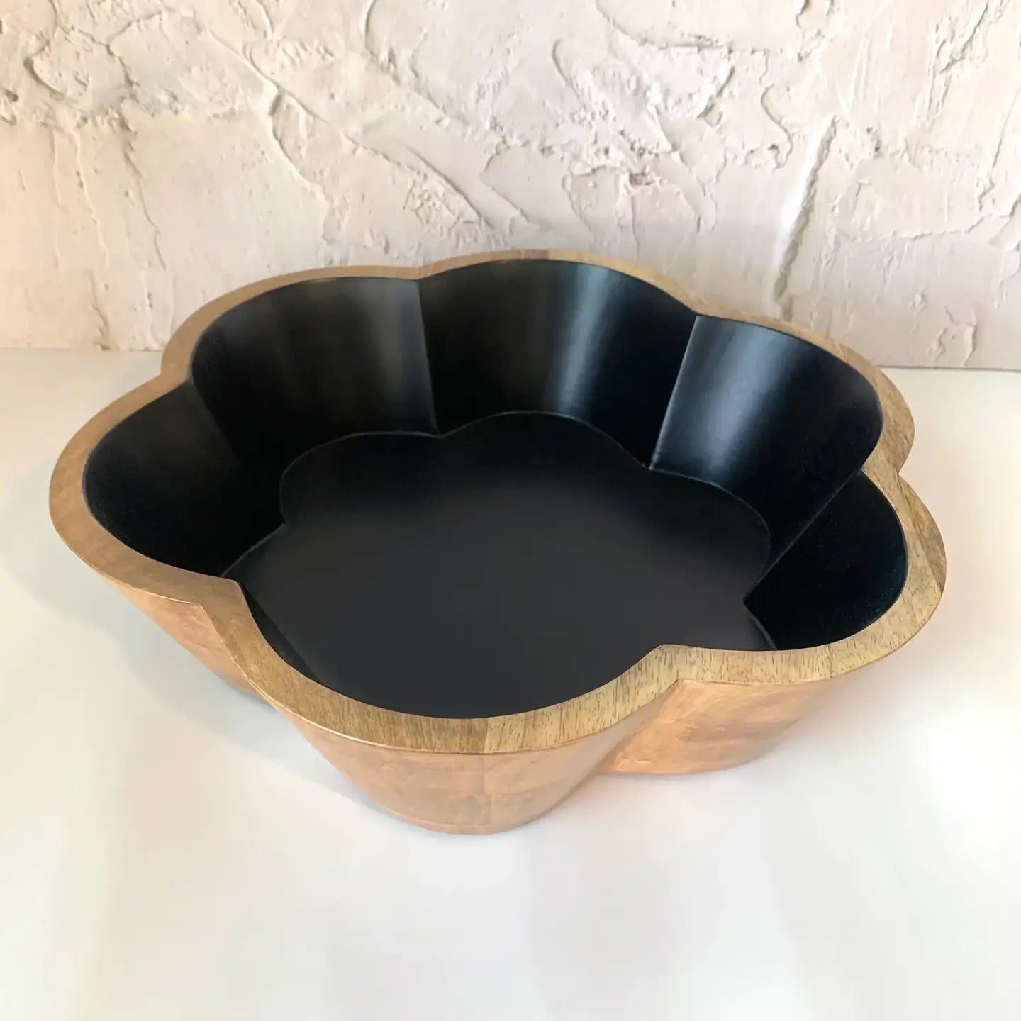 Black Flower Shaped Bowl