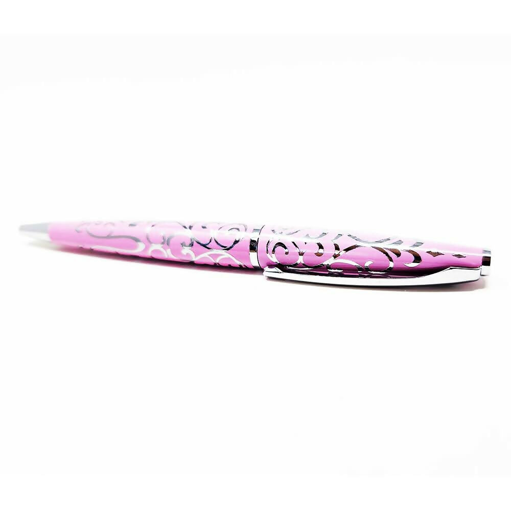 Pink & Silver Swirl 2