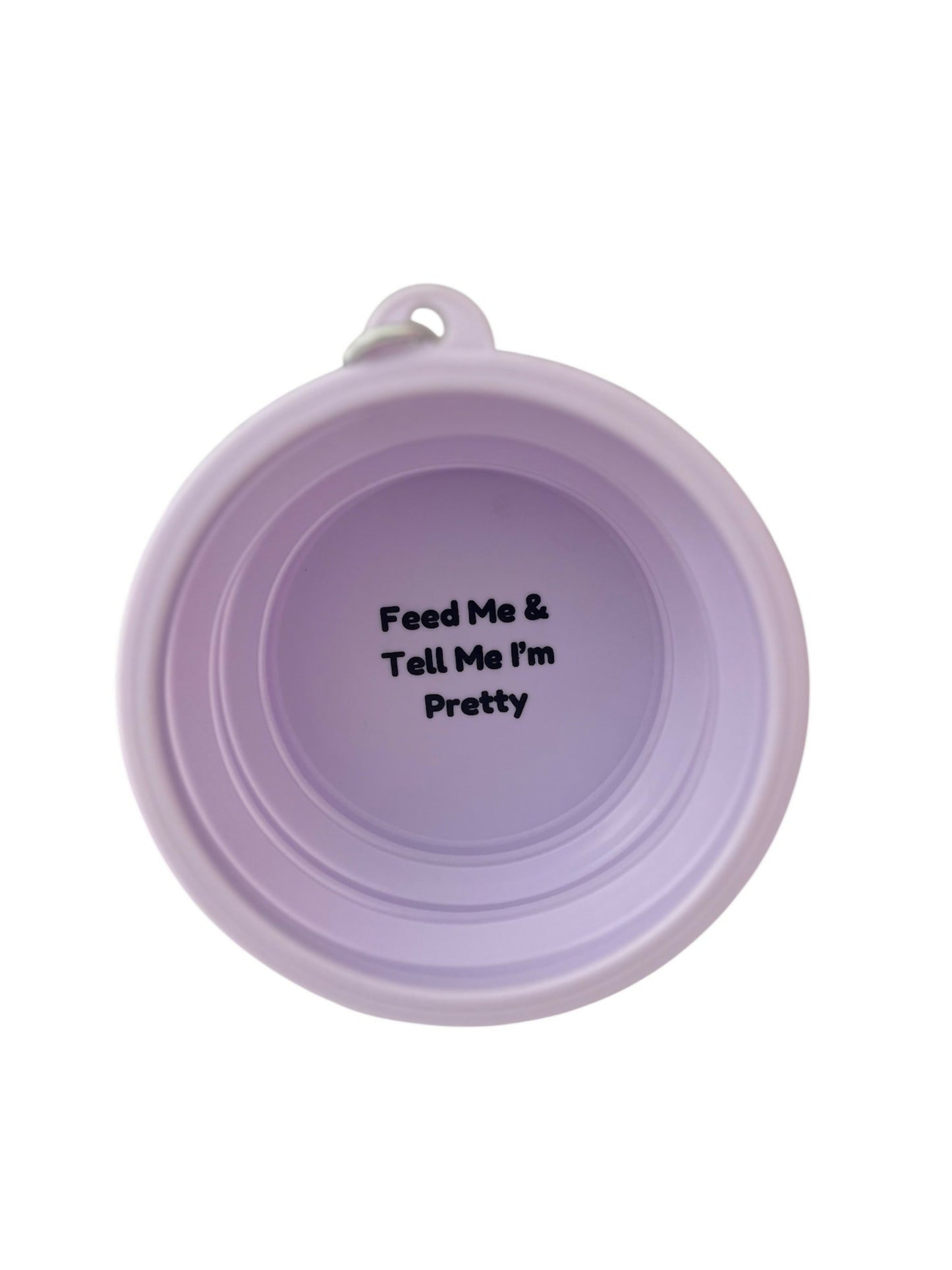 Feed Me And Tell Me I'm Pretty Purple Water Bowl 2