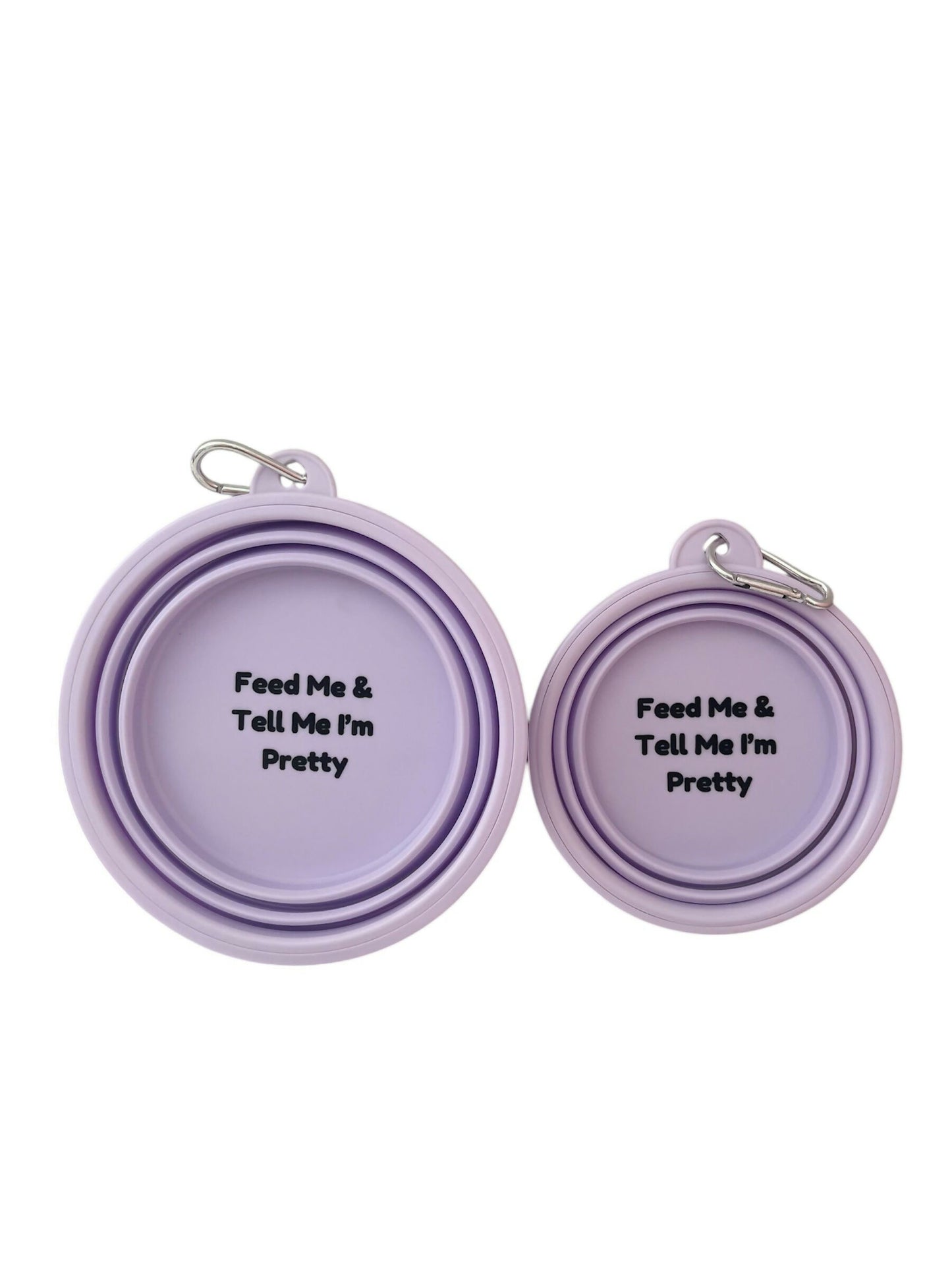 Feed Me And Tell Me I'm Pretty Purple Water Bowl