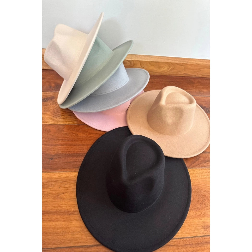Kids Vegan Felt Rancher Hat - Wide Brim