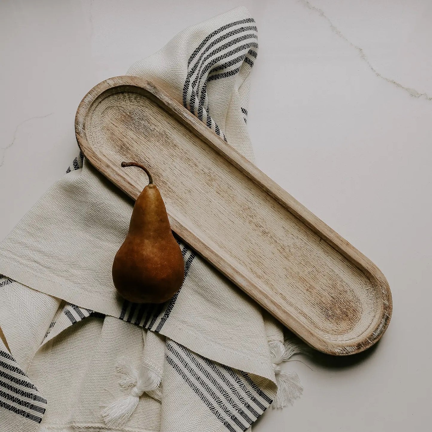 Large Wood Tray - Rustic - 14x4"