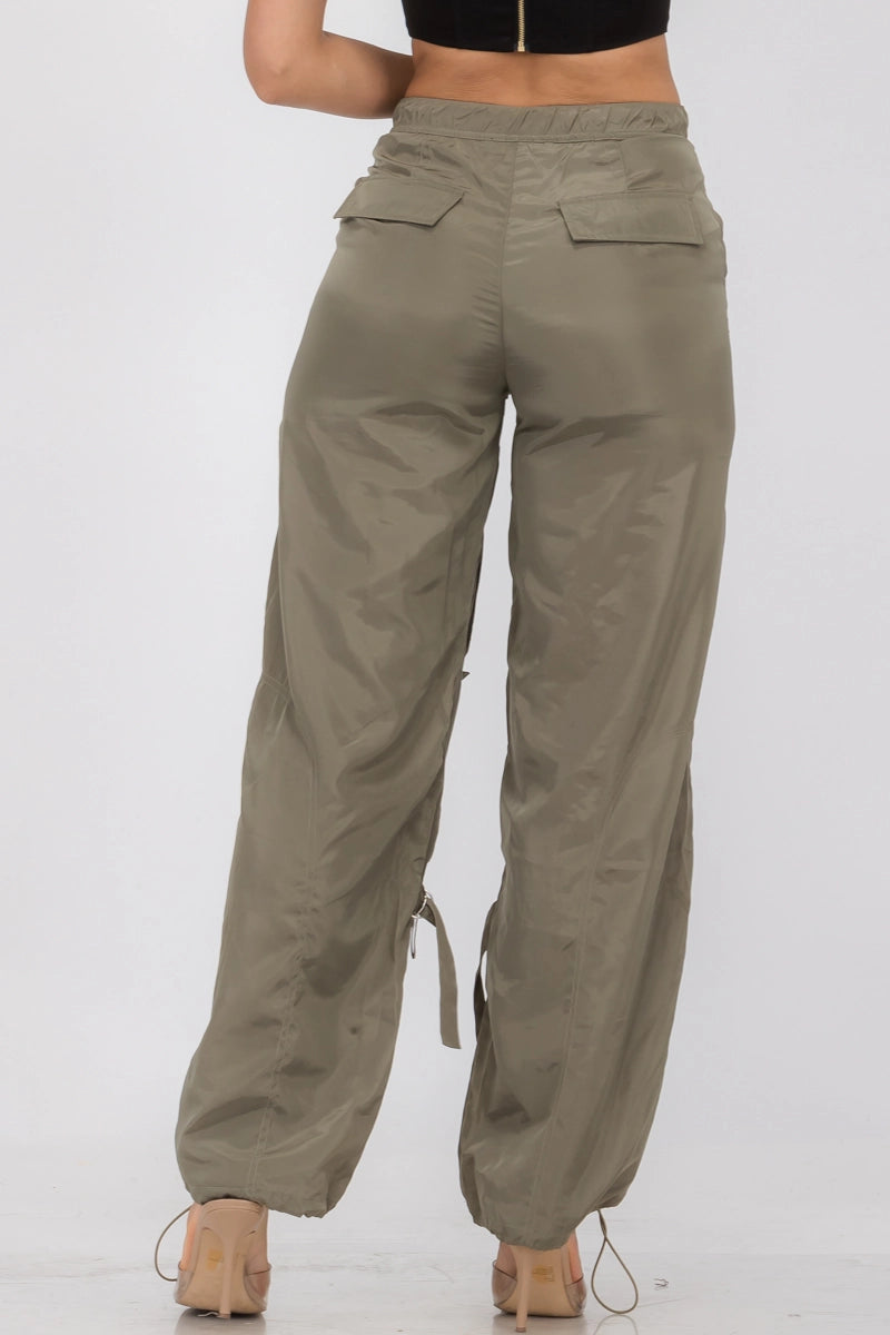Olive Cargo Utility Pants