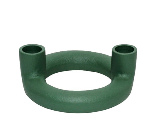 Green Aluminum 2 Tapered Candle Holder