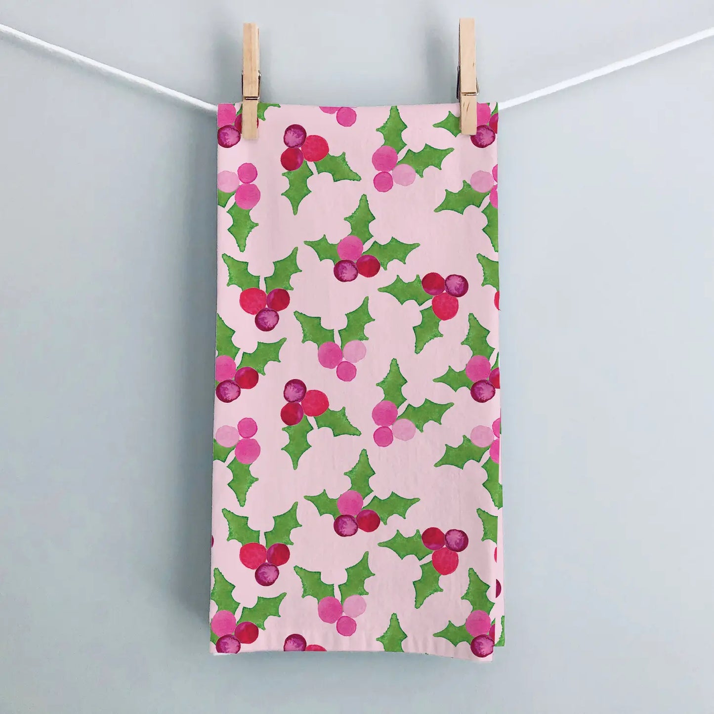 Christmas Holly Berry Dish Towel
