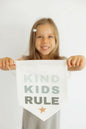 Kind Kids Rule Pennant Banner