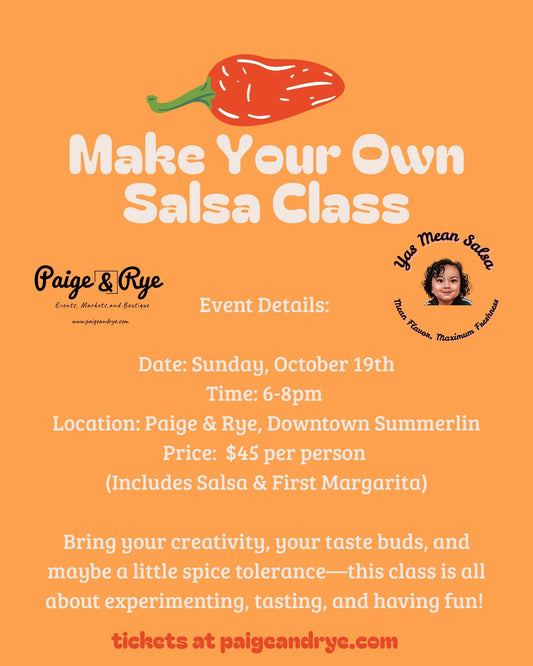 Salsa Making Class with Yes Mean Salsa