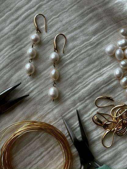 Baroque Pearl Drop Earrings