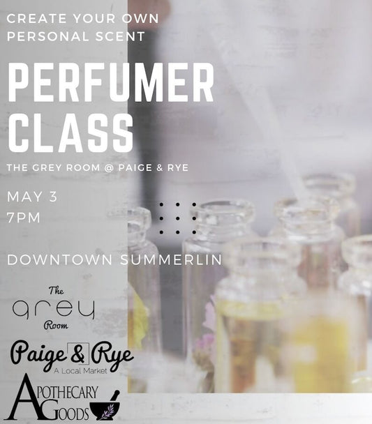 Perfumer Class | Create your own personal scent