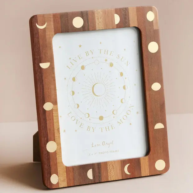 Moon Phase 5 X 7" Wooden Photo Frame