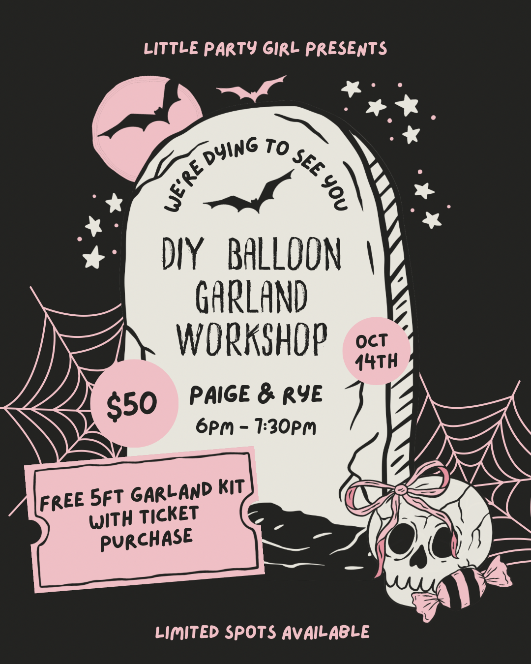 DIY Balloon Garland Workshop with Little Party Girl