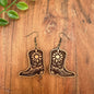 Sunflower Cowboy Boot Earrings