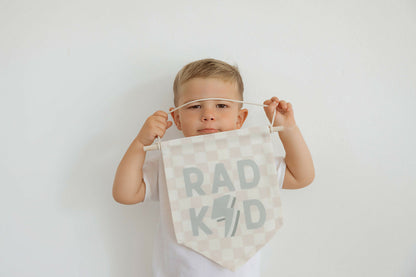 Rad Kid Pennant Banner