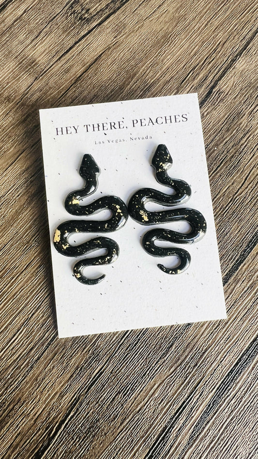 Black and gold snake studs!