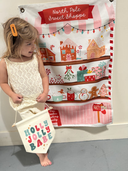 North Pole Sweet Shop Play Banner