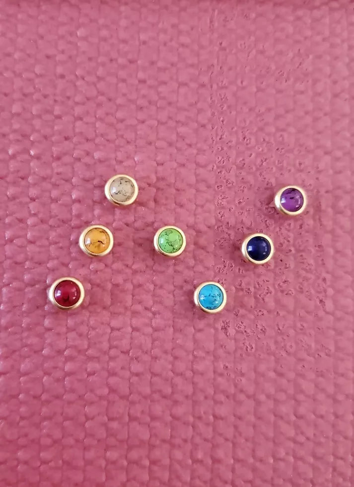 Yoga Mat Charms OG Chakras Gold Gems