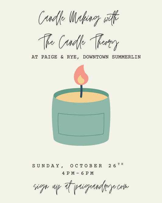 Candle Making Class with The Candle Theory