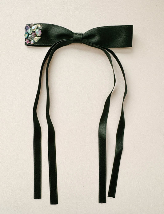 Black Bedazzled Bow