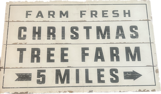 Farm Fresh Tree Sign