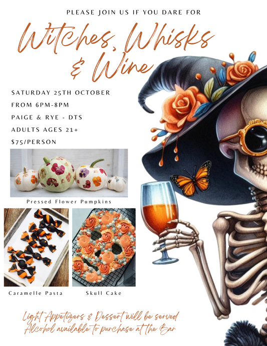 Witches, Whisks & Wine Class