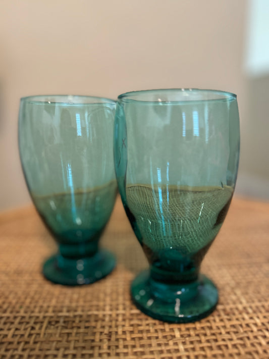 Drinking Glass- Teal