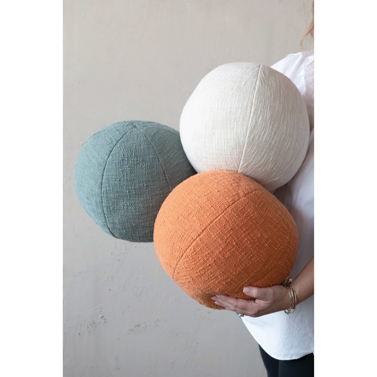 Ivory Orb Pillow