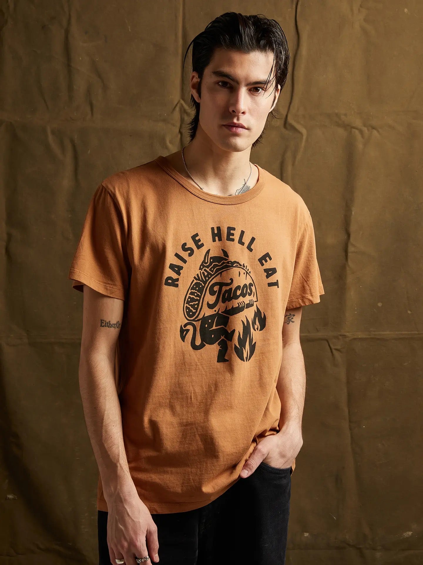 Raise Hell Eat Tacos Tee