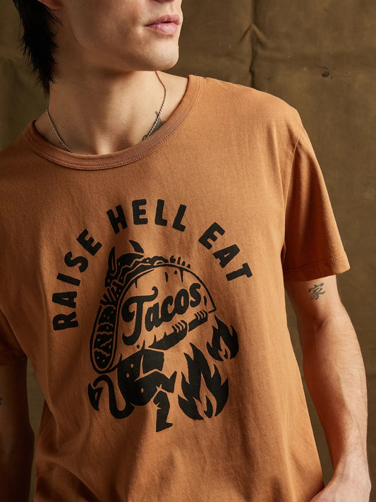Raise Hell Eat Tacos Tee