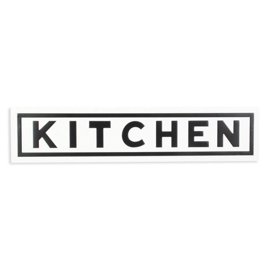 White Horizontal "Kitchen" Sign