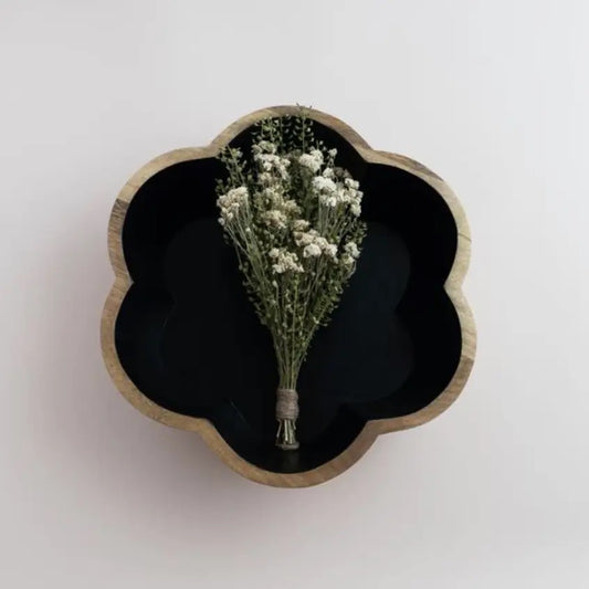 Black Flower Shaped Bowl