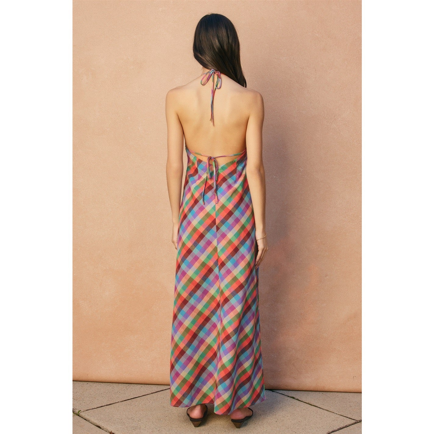 polo halter dress Vibrant Vines Triangle Top Halter Maxi Dress – Paige & Rye