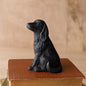 Sitting Dog Decorative Accent Black Cast Iron