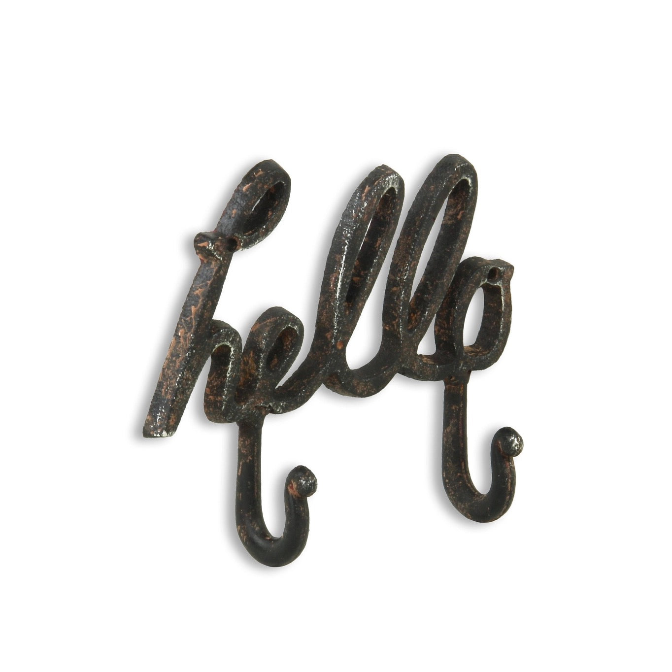 Cast Iron "Hello" Wall Hook