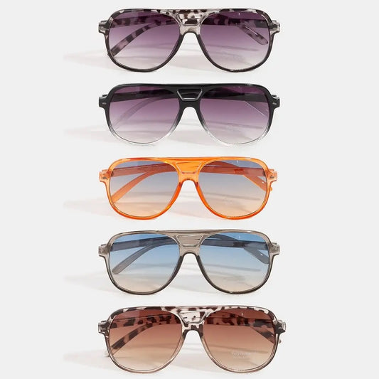 Vintage Style Gradient Aviator Sunglasses